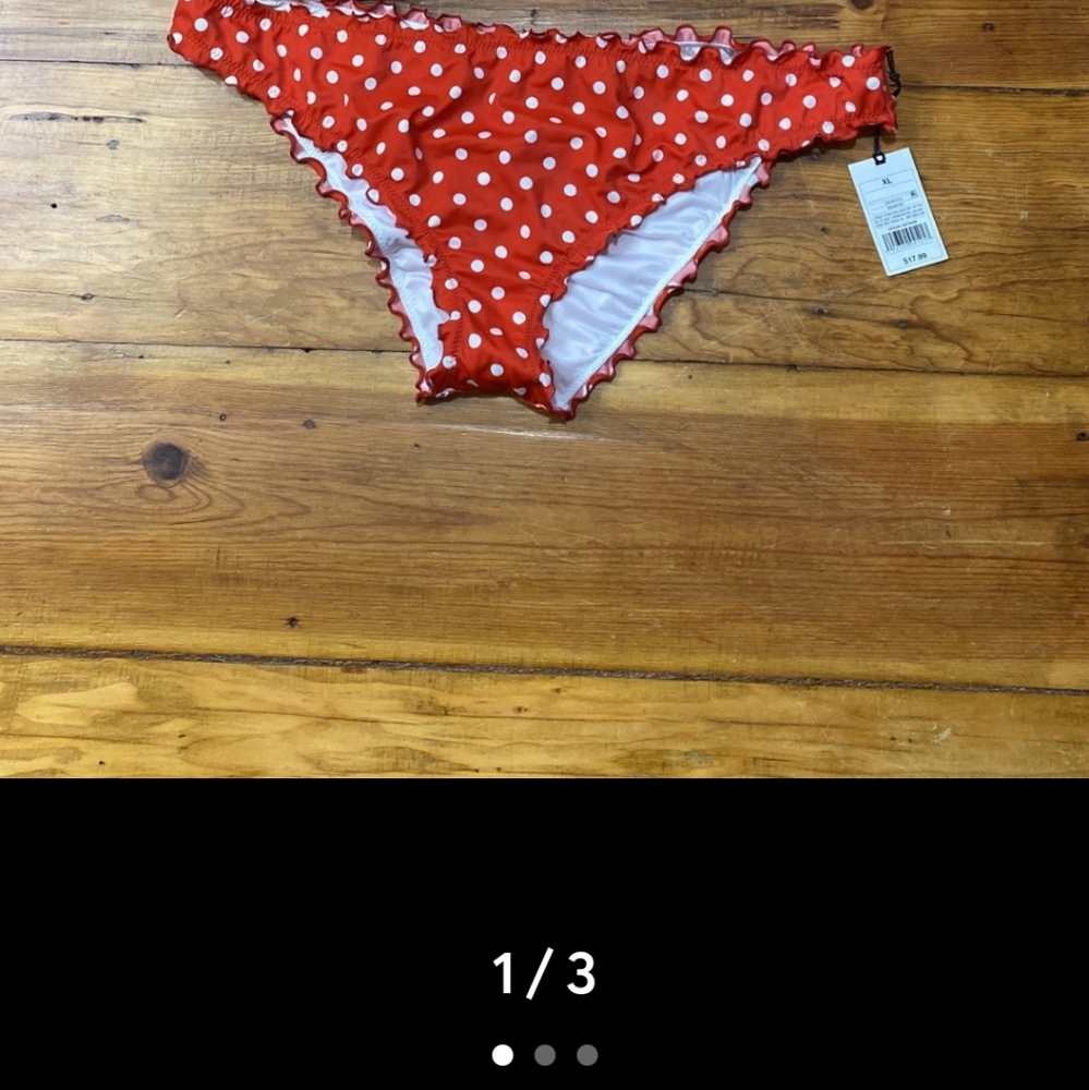 Shade and Shore dark orange bikini bottoms